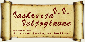 Vaskrsija Veljoglavac vizit kartica